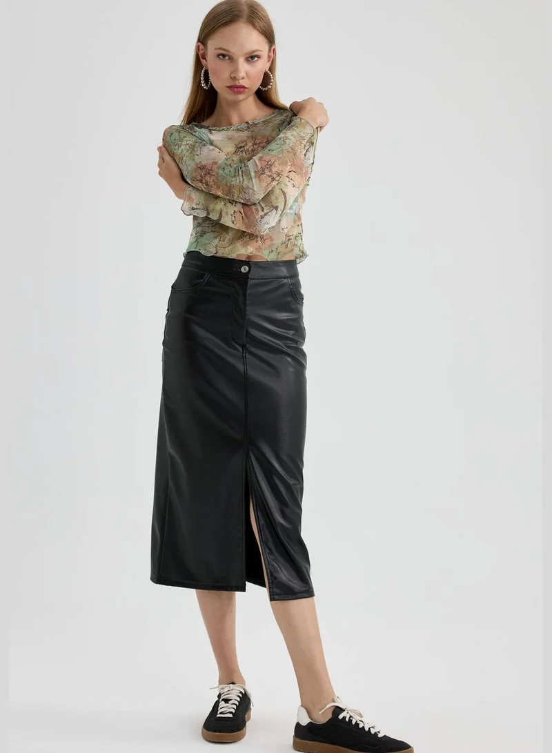DeFacto Woman Pencil Skirt Knitted Skirt