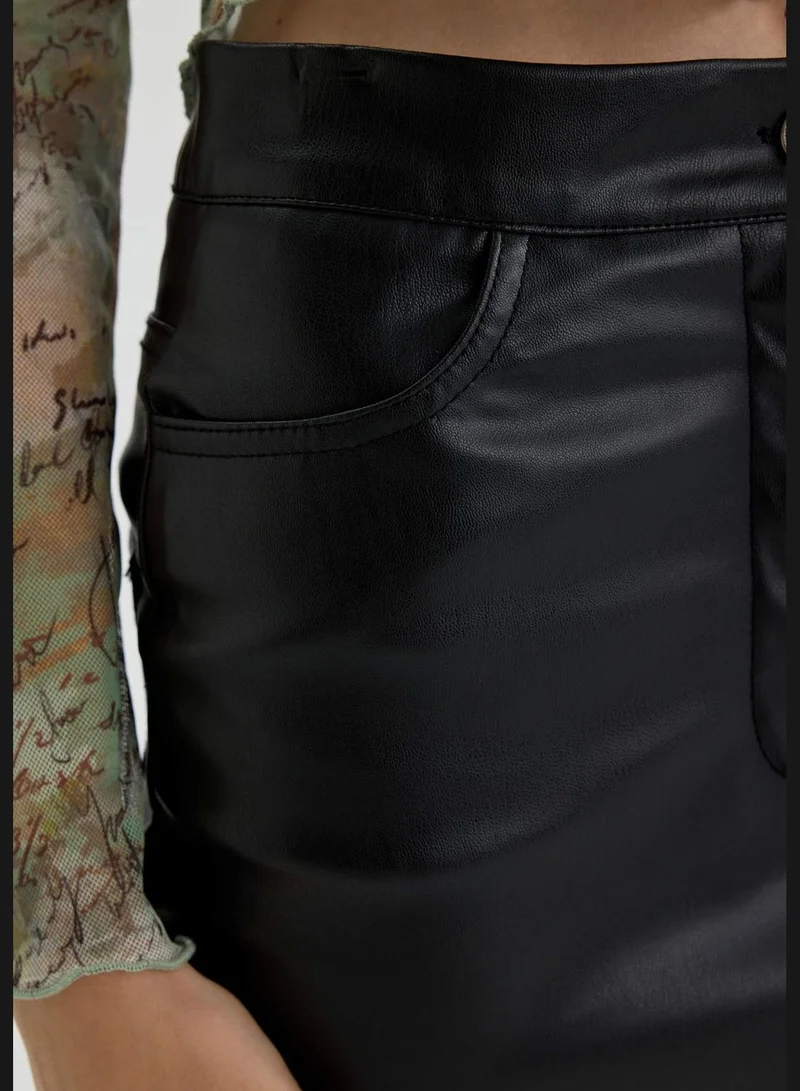 DeFacto Woman Pencil Skirt Knitted Skirt