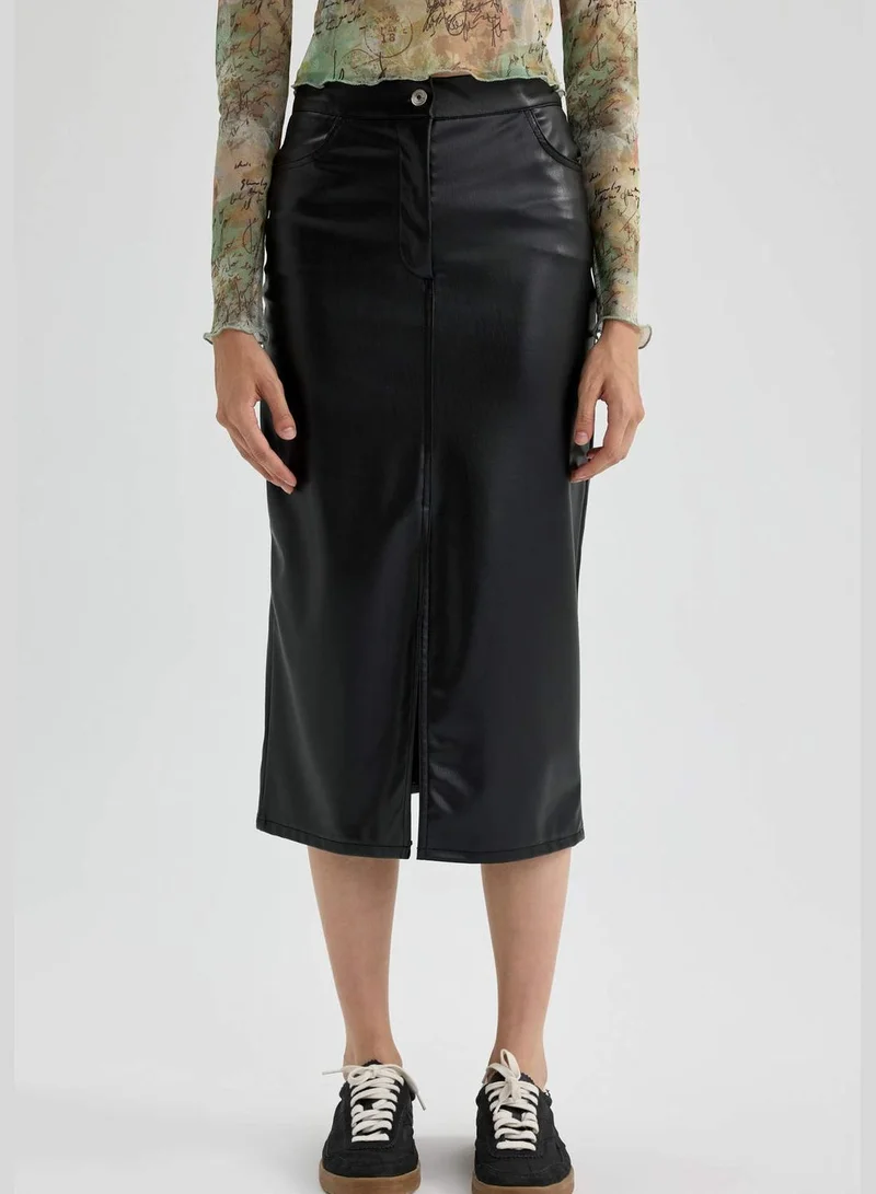 DeFacto Woman Pencil Skirt Knitted Skirt