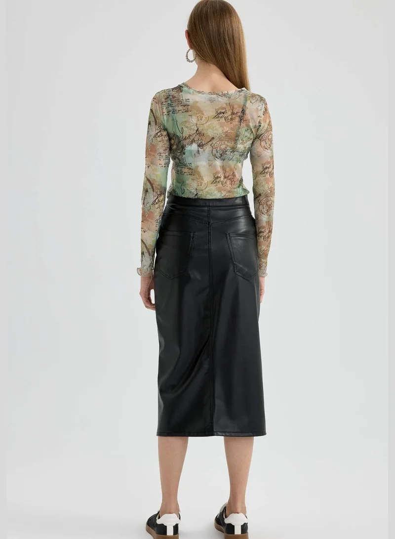 DeFacto Woman Pencil Skirt Knitted Skirt