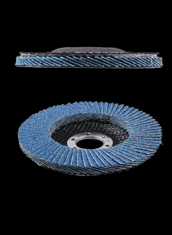 NIBEMINENT 10-Piece Angle Grinder Flap Disc Set Blue/Black 4.5inch  - Image 3