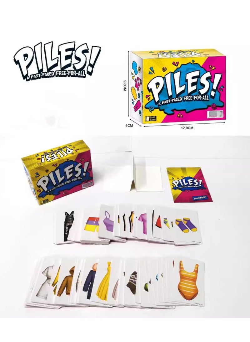 Piles Card Games – Family Games  – Games for Adults – Family Game Night – Travel Games – Party Games – Memory Games – 10 Mins  - Image 5