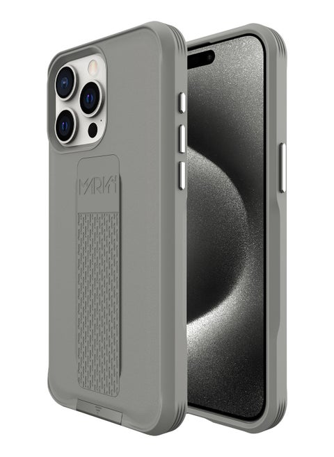 iPhone 15 Pro Max Case by Marvn Special Case Compatible with iPhone 15 Pro Max – Gray, Full Shockproof Protection, Slim Design, Retractable Kickstand, MagSafe Compatibility, Raised Camera & Screen Protection