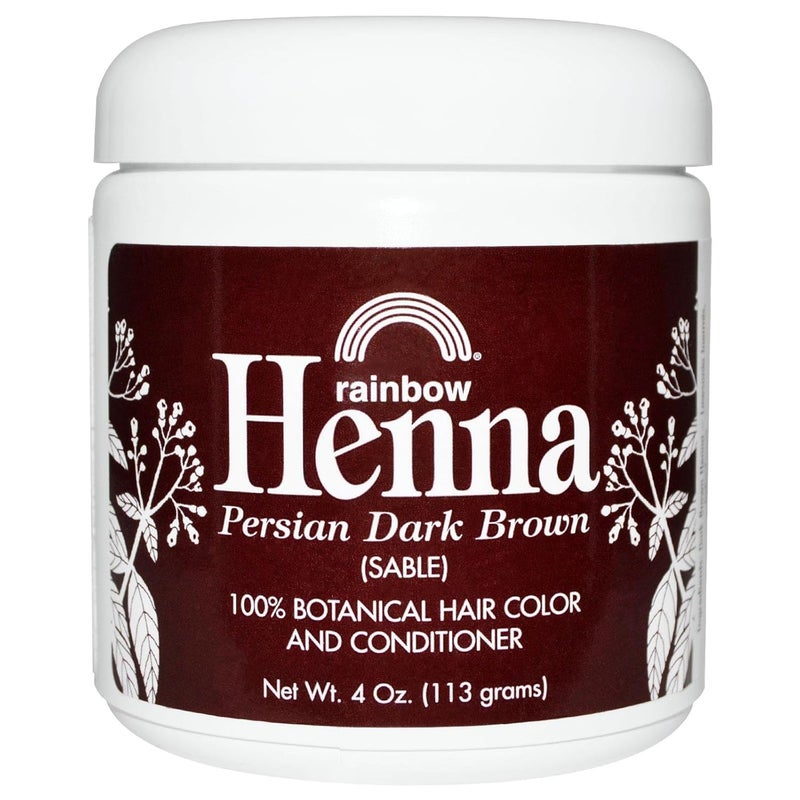 RAINBOW RESEARCH Dark Brown Henna  4 oz