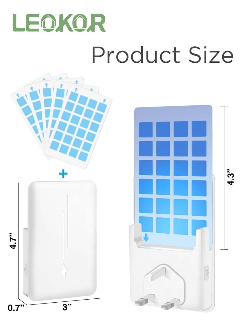 Gnat Traps for House Indoors, Plug-in Fly Insect Trap, Killer for Mosquitos, Fruit Flies, Non-Zapper Traps for Noise Free Home, Catch Insects Indoors with Bug Light (1 Device + 5 Refills)