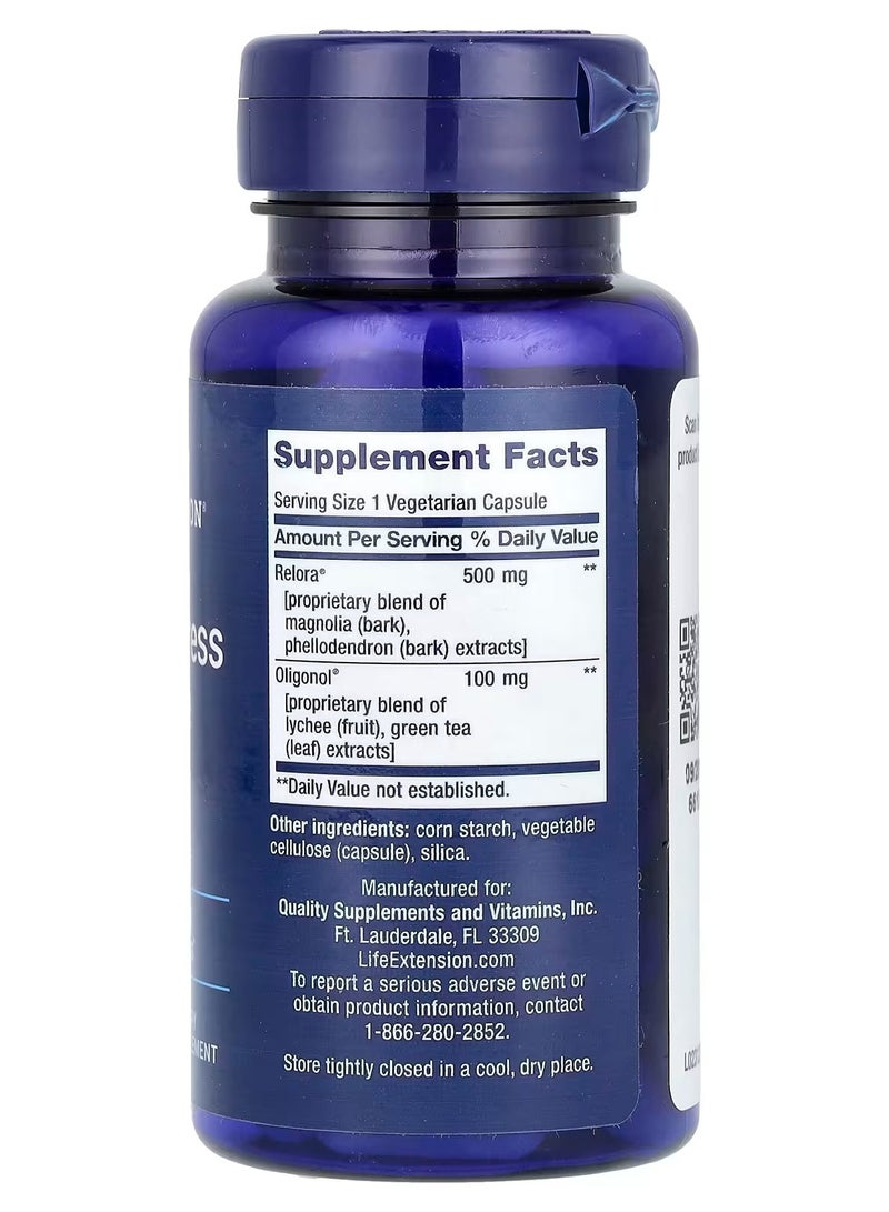 Life Extension, Cortisol-Stress Balance, 30 Vegetarian Capsules - Image 2