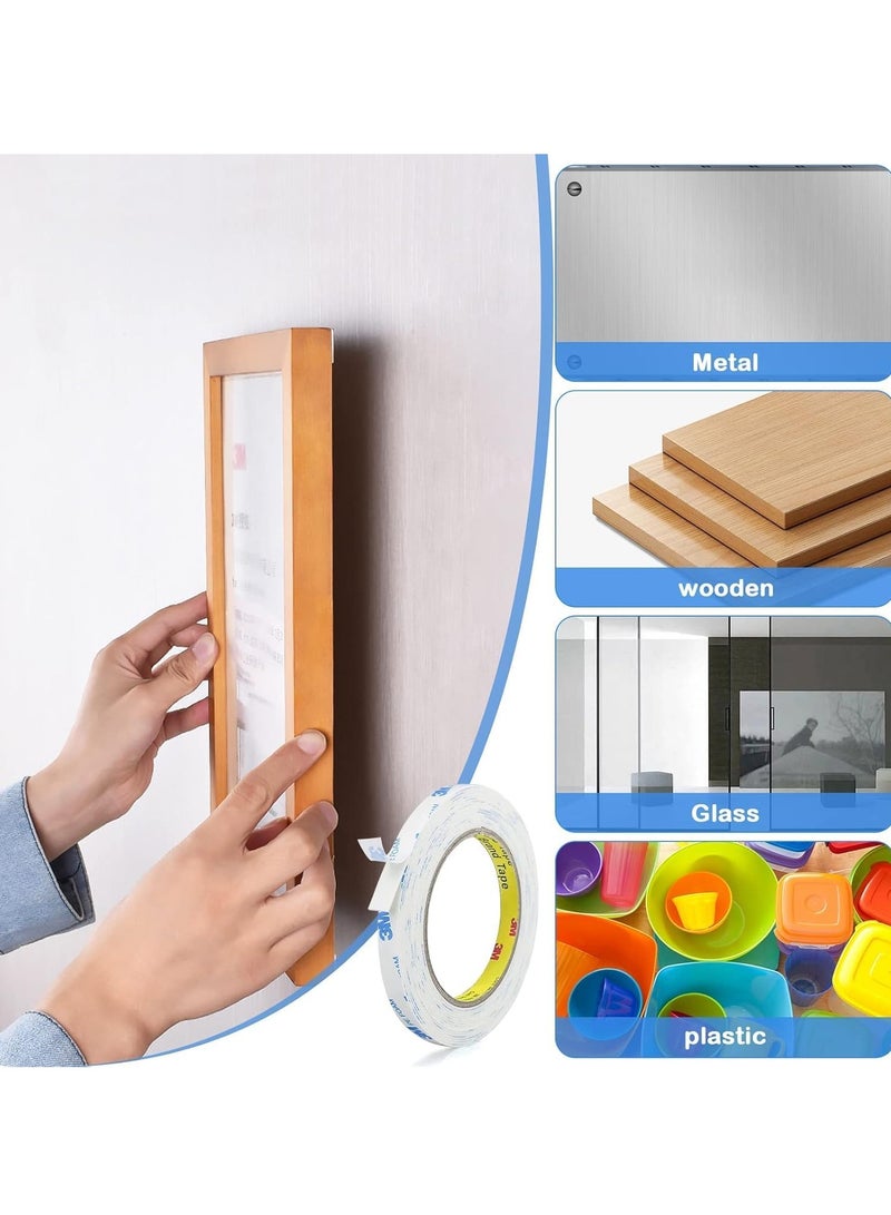 3M double-sided tape 1cm*3 meters, waterproof heavy-duty mounting tape, white strong adhesive foam tape, suitable for wall decoration picture strips, removable - Image 2