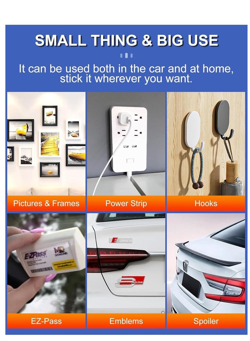 3M double-sided tape 1cm*3 meters, waterproof heavy-duty mounting tape, white strong adhesive foam tape, suitable for wall decoration picture strips, removable - Image 3