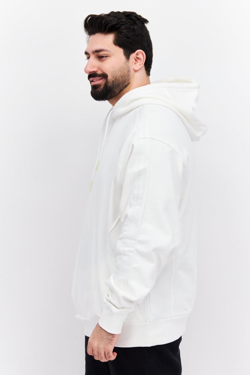 adidas Originals Men Sportswear Fit  Long Sleeves Outdoor Hoodie, White  - Image 2