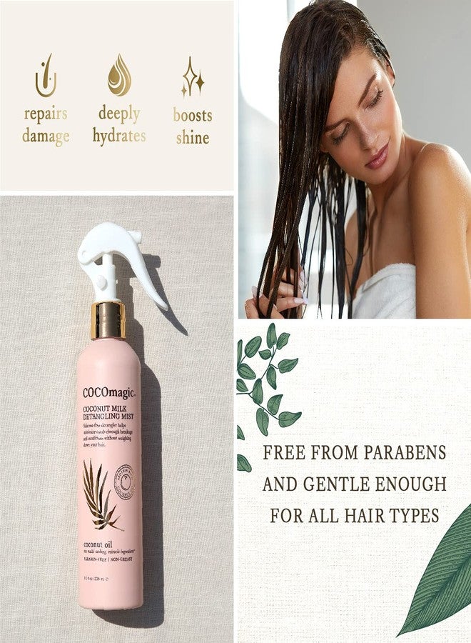 Cocomagic Coconut Milk Detangling Mist | Extra Moisturizing Leave-in Detangler | Restore Vibrancy and Boost Shine | Non-Greasy Formula | Paraben Free, Cruelty Free, Made in USA (8 oz) - Image 4