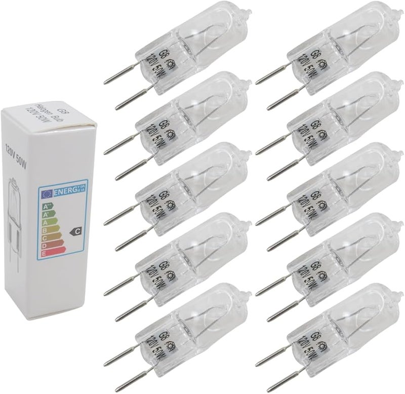 10 حزمة لمبة G8 50 واط 120 فولت أبيض دافئ بديل لـ GE ميكروويف ثلاجة فرن غطاء مدخنة - Image 2