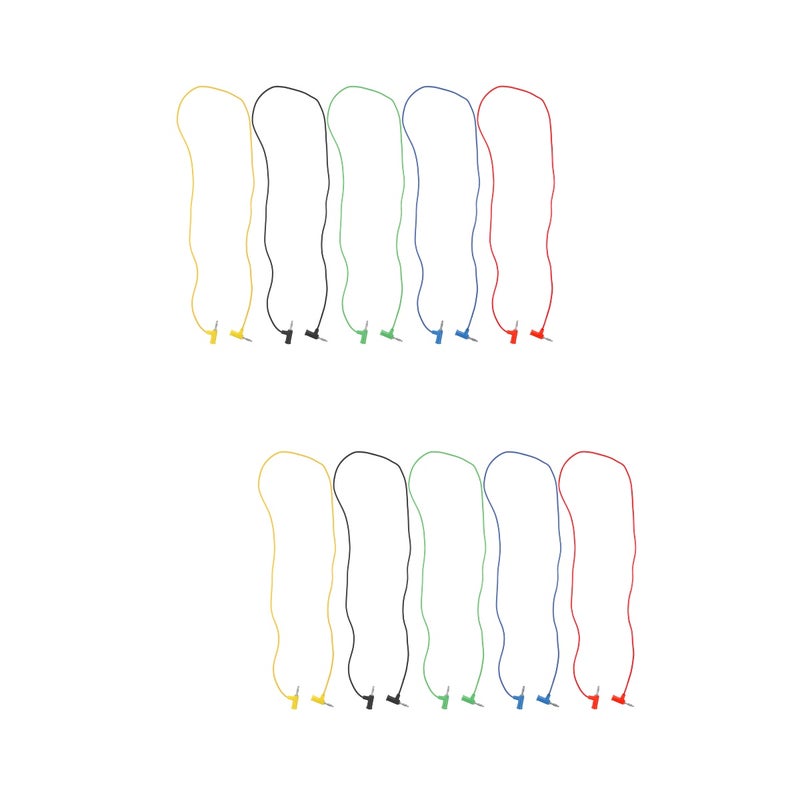 10 pcs Banana To Banana Plug Test Banana Plug Wire Professional Test Cables - Image 1