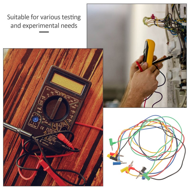 10 pcs Banana To Banana Plug Test Banana Plug Wire Professional Test Cables - Image 4