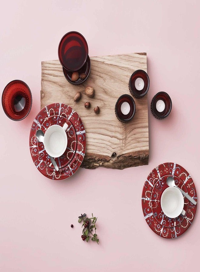 iittala Taika red Salad Plate 22cm - Image 2