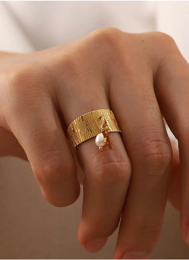 sixtyfour Stylish & Elegant Stainless Steel Ring For Women One Size  - Image 1
