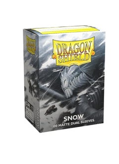 Arcane Tinmen Dragon Shield Standard Size Card Sleeves â€“ Matte Dual Snow 100CT â€“ MTG Card Sleeves are Smooth & Tough â€“ Compatible with Pokemon, Yugioh, & Magic The Gathering  - Image 1