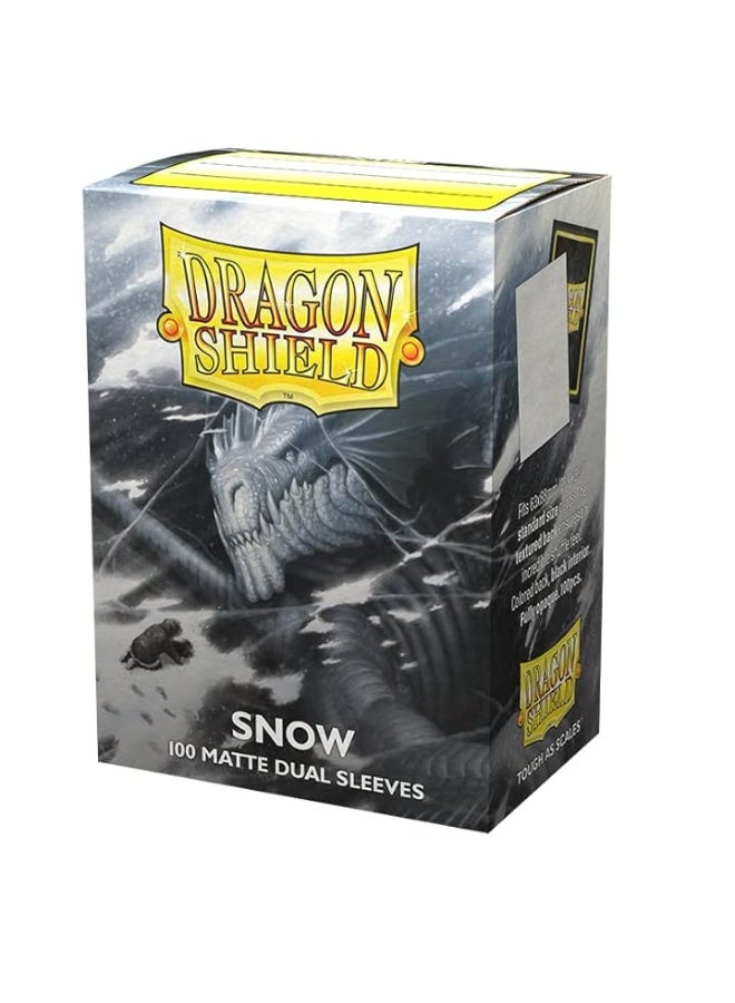 Arcane Tinmen أكمام بطاقات دراجون شيلد بحجم قياسي - مات ديوال سنو 100CT - أكمام بطاقات MTG ناعمة وقوية - متوافقة مع بوكيمون ويوغيوه وماجيك ذا جاذرينغ - Image 3