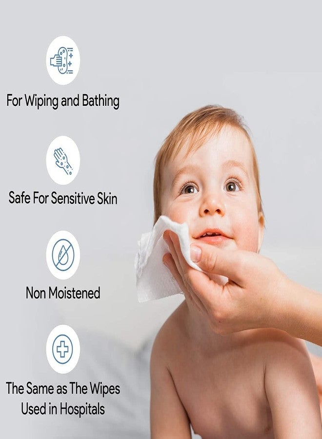 75 Pcs Face Tissue Disposable Dry Wipes Face Cleansing Tissue Beauty Towel Super Soft Makeup Remover Non-Woven Multipurpose Napkins 8”x8” - Image 3
