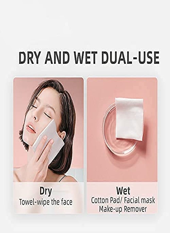 75 Pcs Face Tissue Disposable Dry Wipes Face Cleansing Tissue Beauty Towel Super Soft Makeup Remover Non-Woven Multipurpose Napkins 8”x8” - Image 4