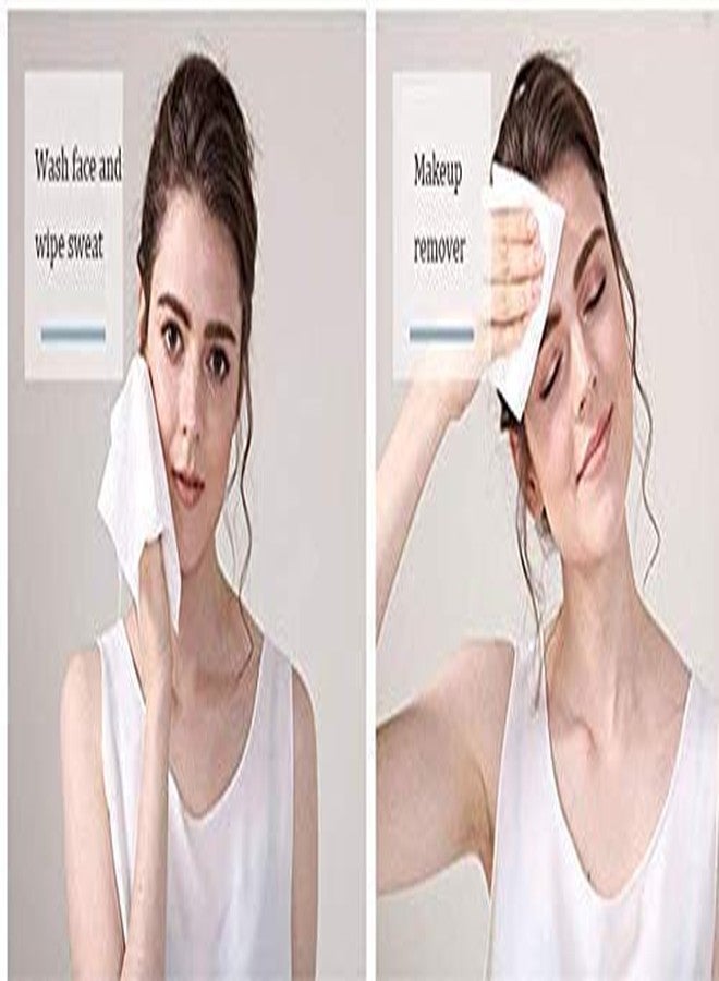 75 Pcs Face Tissue Disposable Dry Wipes Face Cleansing Tissue Beauty Towel Super Soft Makeup Remover Non-Woven Multipurpose Napkins 8”x8” - Image 2