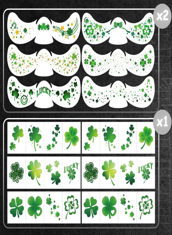 CHARLENT Glitter Shamrock Freckles Face Tattoos - Image 4