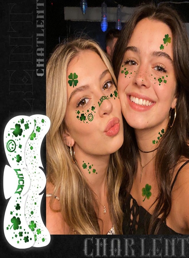 CHARLENT Glitter Shamrock Freckles Face Tattoos - Image 2