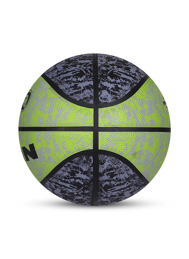 Nivia - Graffiti Moulded Basketball | Size: 7 | Material: Rubber | Suitable for Hard Surface | Ideal for Intermediate, Training, Competition | Machine Stitched | Butyl Bladders - Image 1