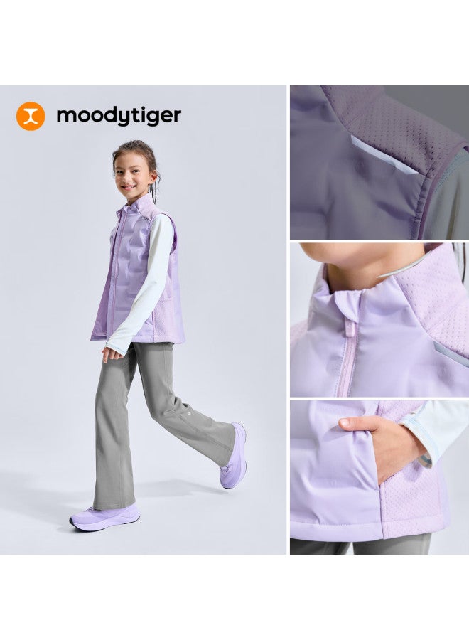 Moodytiger School Uniform Essential Children's Down Vest Duck Down Lightweight Warm Water-repellent Breathable Stretch Autumn Winter Uni - Image 2
