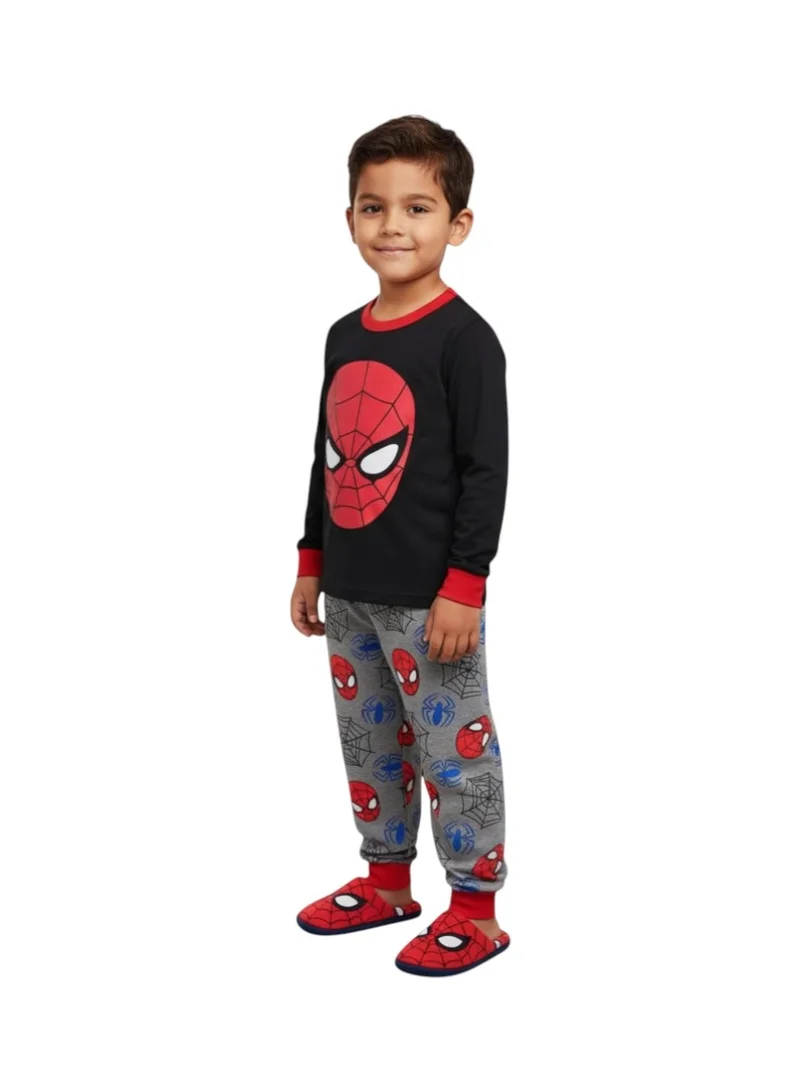 بيداني Boys' Spider Hero Pajama Set – Long Sleeve