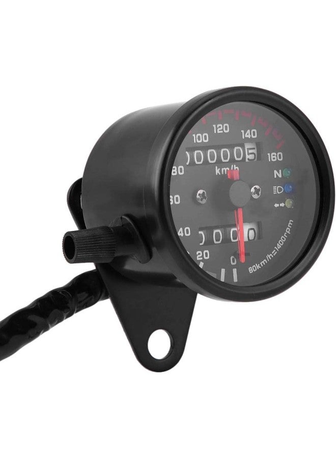 klarako Motorcycle Odometer ,Motorcycle Speedometer Gauge Signal Dual Digital Display KM/H Without Kege(Kege Black) - Image 2