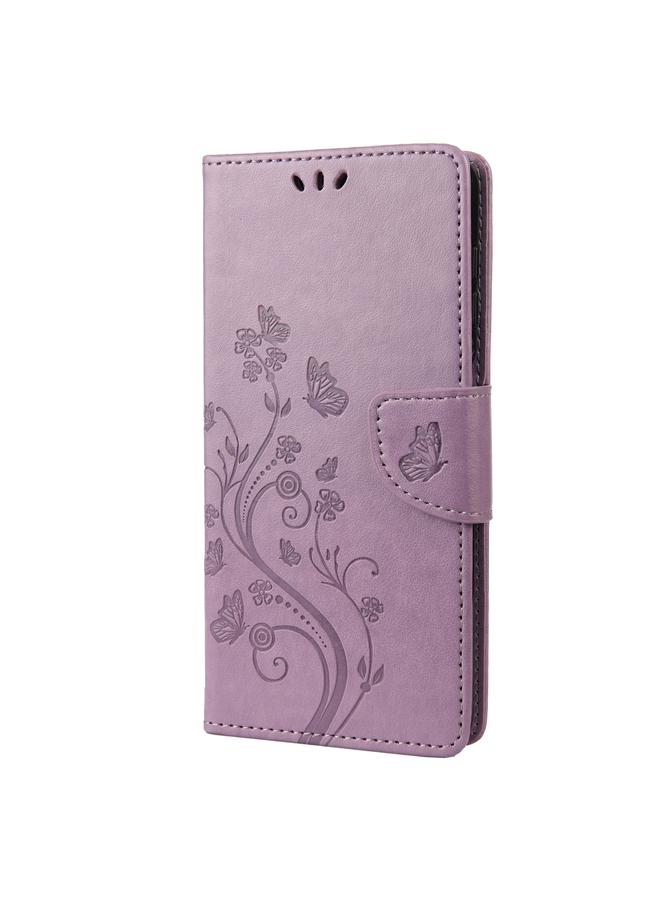 اس-توب جراب لهاتف Samsung Galaxy S23 Ultra 5G بنمط زهرة الفراشة من الجلد القابل للطي - Image 2