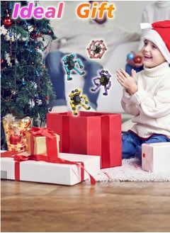 Generic Transformable Fidget Spinners 4 Pcs for Kids and Adults Stress Relief Sensory Toys for Boys and Girls Fingertip Gyros for ADHD Autism for Kids Valentines Day Gifts (Fidget Toy 4pc)  - Image 4