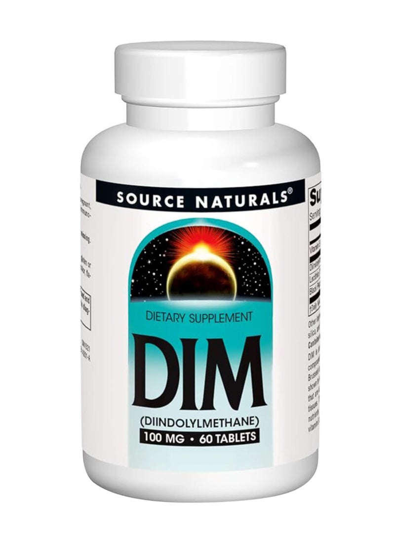 Source Naturals Dim Dindolymethane 100Mg 60 Tablets 