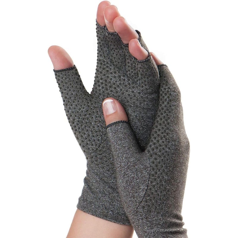 Dr. Frederick's Original Grippy Arthritis Gloves for Women & Men - Anti-Slip Compression Gloves for Arthritis Pain Relief - Medium - Image 1
