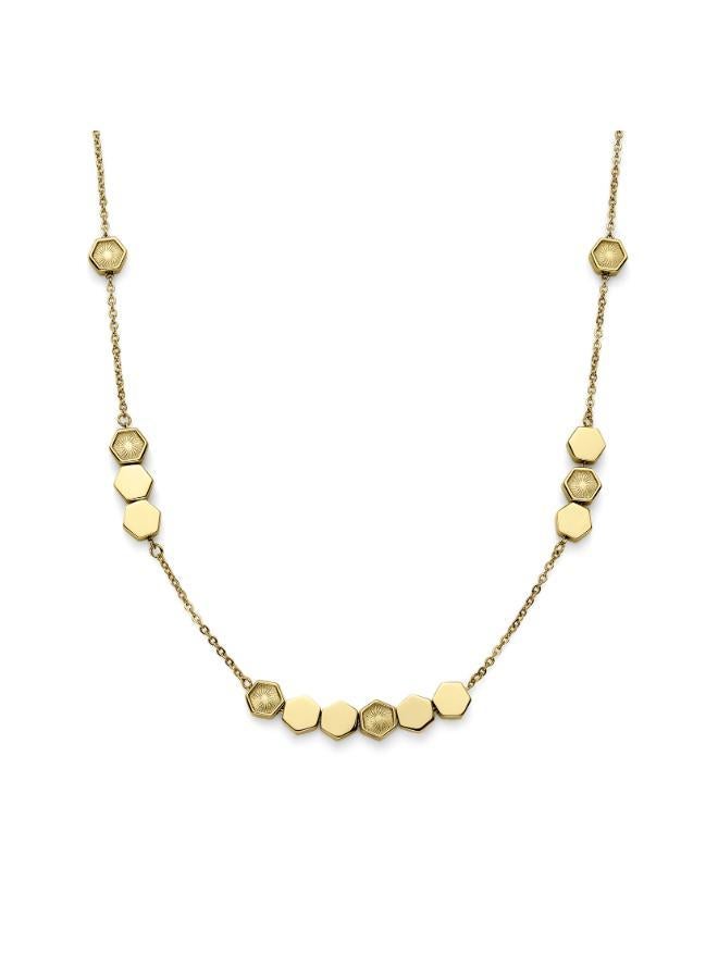 OLIVIA BURTON Ob Signature Petite Honeycomb Long Necklace  - Image 1