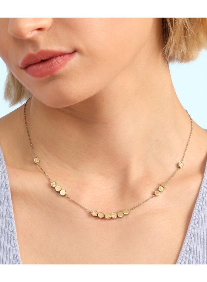 OLIVIA BURTON Petite Honeycomb Necklace with Hexagonal Charms - 24100298 - Image 2