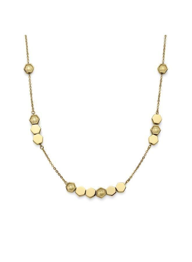 OLIVIA BURTON Petite Honeycomb Necklace with Hexagonal Charms - 24100298 - Image 1