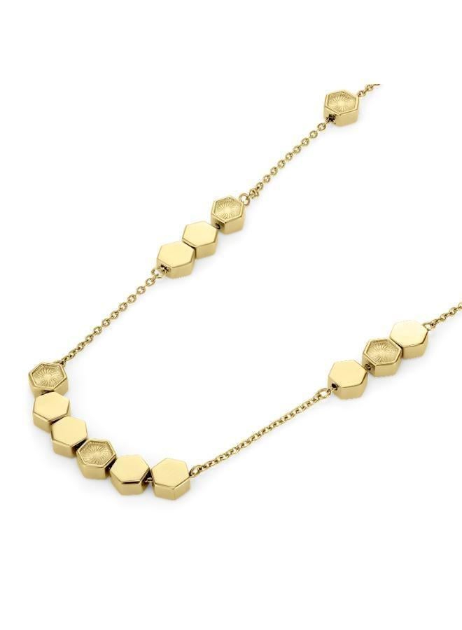 OLIVIA BURTON Petite Honeycomb Necklace with Hexagonal Charms - 24100298 - Image 3