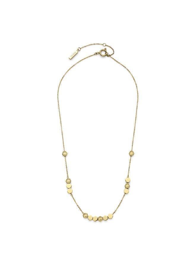 OLIVIA BURTON Petite Honeycomb Necklace with Hexagonal Charms - 24100298 - Image 4