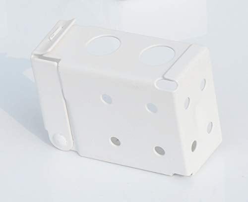 Cutelec 2pcs Box Mounting Bracket for Low Profile Horizontal Blinds with 1-3/4" x 2 1/2" Headrail - White Color - Image 4