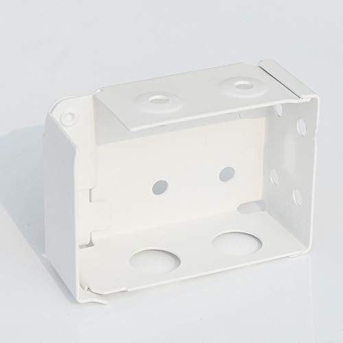 Cutelec 2pcs Box Mounting Bracket for Low Profile Horizontal Blinds with 1-3/4" x 2 1/2" Headrail - White Color - Image 5
