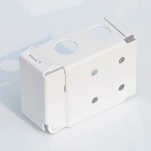 Cutelec 2pcs Box Mounting Bracket for Low Profile Horizontal Blinds with 1-3/4" x 2 1/2" Headrail - White Color - Image 3