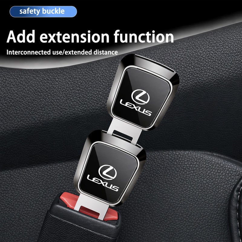 LEXUS Car Seat Belt Extender Clip Buckle, Universal Safety Seatbelt Extension Lock, Metal Zinc Alloy Seat Belt Buckle Extension, Car Seat Belt Clip for Comfort Driving, Anti Scratch Durable Seat Belt Adjuster - Image 3