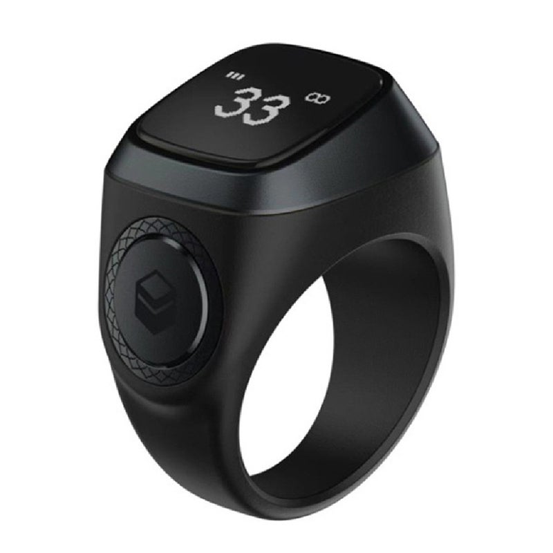 Muslim smart ring, electronic metal counter, 5 prayer time reminders, waterproof IP68, compatible with Bt5.1 - Image 1