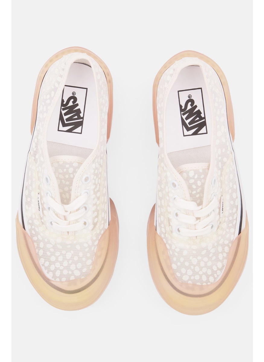 VANS Kids Boy Dots Authentic Mesh DX Modular Outdoor Shoes, Off White  - Image 4