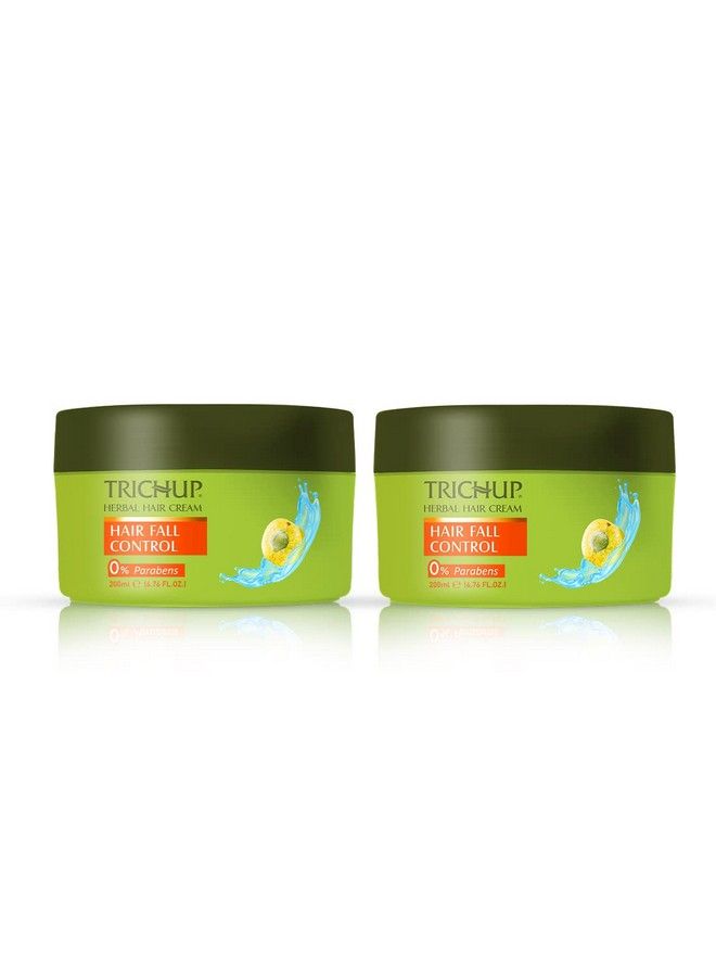 TRICHUP Hair Fall Control Herbal Hair Cream Enriched With Amla Licorice & Bhringaraj Repairs & Nourishes Damaged Hair (200Ml) (Pack Of 2) - Image 2