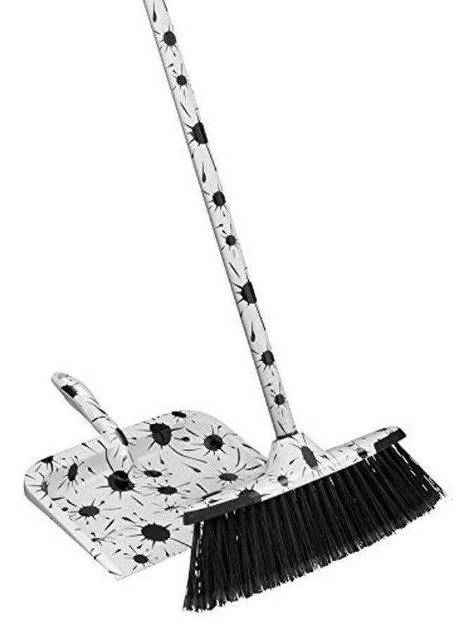 Superio Splash Design Dustpan, Black and White Splash Print Heavy Duty Dustpan for Home, Kitchen Broom Sweeping by Superio - Image 4