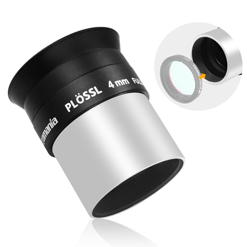 Astromania 4mm 1.25 Inch Plossl Telescope Eyepiece - Fully Multi Coated 4-Element Plossl Design Telescope Accessory with Standard 1.25 inch Filter Threaded for Visual Astronomy Observations - Image 1