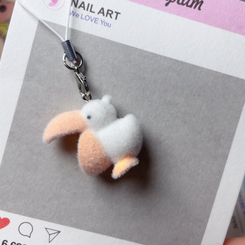 Resin Flocking Three-Dimensional Cartoon Cute Teddy Dog Key Chain Mobile Phone Pendant Diy Jewelry Pendant - Image 1