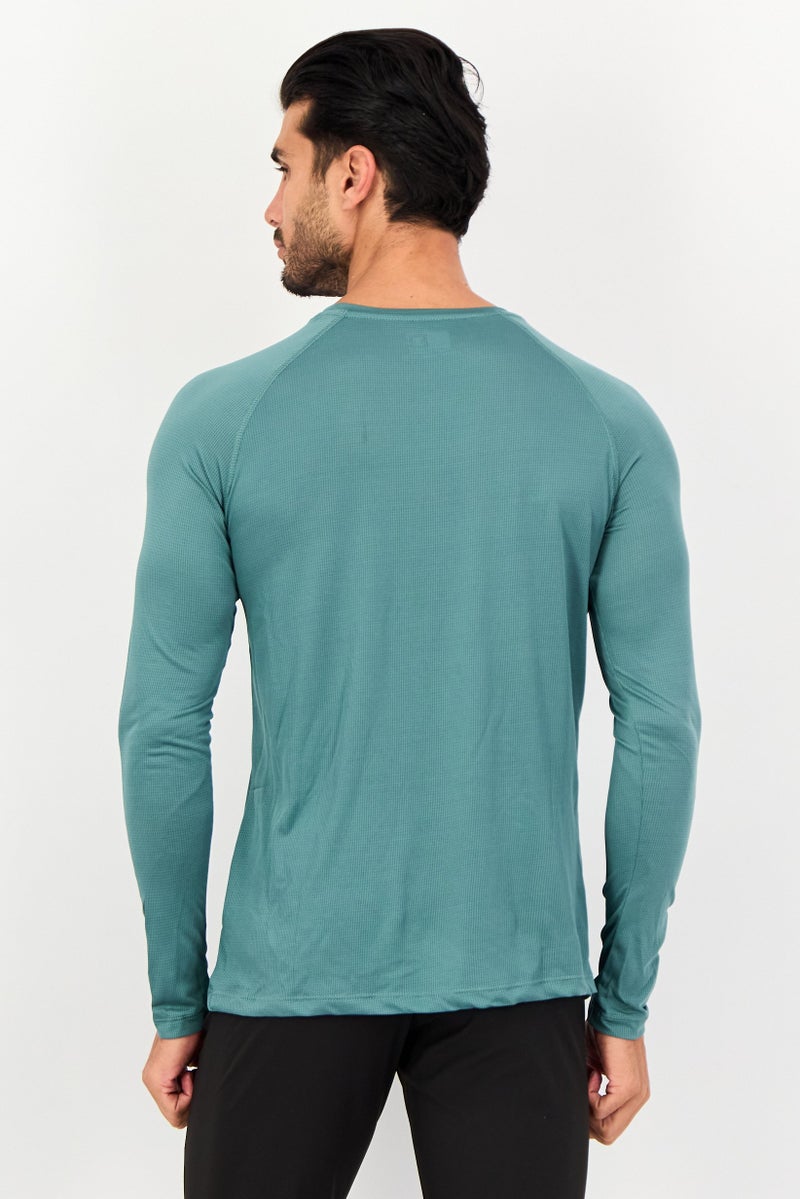 Hummel قمصان تدريب طويلة الأكمام للرجال، خضراء فاتحة - Image 3